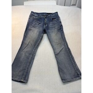TK Axel Jeans Mens 36x36  Blue Vintage Boot Denim Pants Flap Pocket EUC